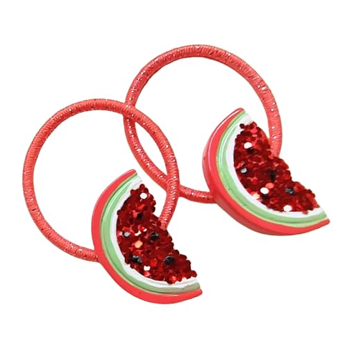 Mädchen-Haarnadel, Wassermelonen-Haarspange, auffälliger Kopfschmuck, Pailletten-Kopfbedeckung für Halloween, Cosplay, Rollenspiele von YPREWY