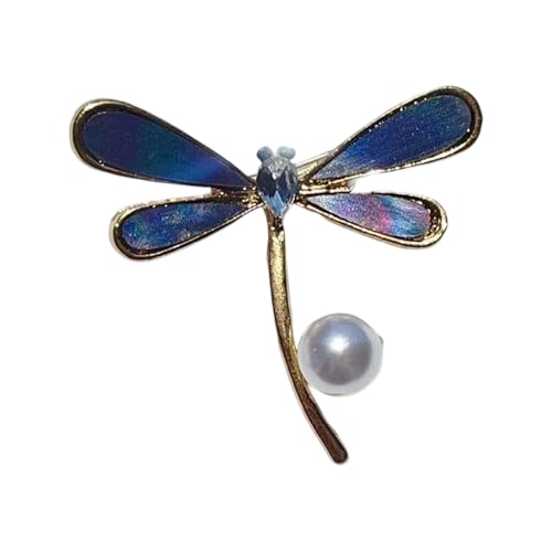 Modische Schmetterlings-Perlen-Anstecknadel, Schmuckstücke, Wassertropfen-Designs, stabile Legierung, vielseitig, für Damen, modische Damen-Brosche, Einheitsgröße, Wie beschrieben von YPREWY