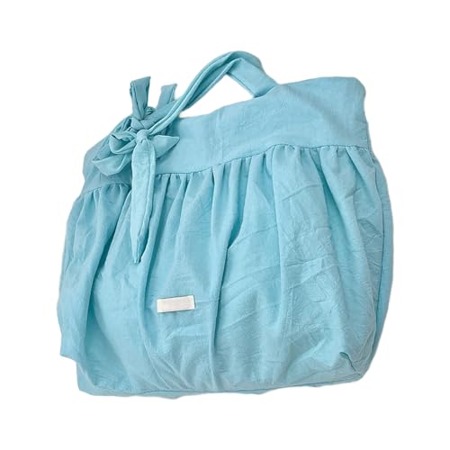 Modische Umhängetasche aus Segeltuch im koreanischen Stil, lässige Handtasche, Unterarm-Geldbörse mit einzigartigem Bindeband und geräumiger Innenseite, grün, One Size von YPREWY