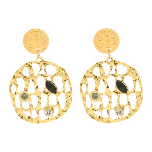 Modische geometrische Ohrringe, Schmuck, künstlerisches Edelstahl-Ohr-Accessoire für Trendsetter, stilvolle Partys von YPREWY