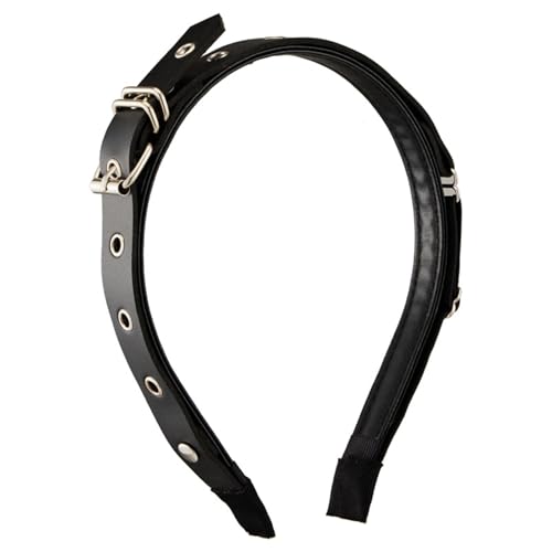 Punk-Haarband mit Gürtelschnalle, Kopfschmuck, Party-Kopfbedeckung, verstellbares Kopfband aus Legierung, für Modebegeisterte von YPREWY