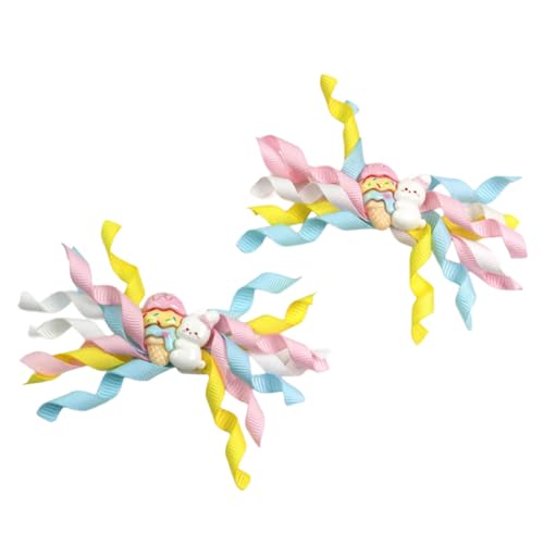 Stilvolle Oster-Cartoon-Haarspange für Kinder, buntes Band, Haarnadeln, verleiht Festival-Touch, Party-Haar-Accessoire von YPREWY