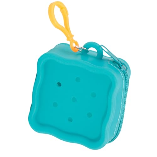 Tragbare Miniatur-Geldtasche mit Reißverschluss, Silikon-Aufbewahrungs-Organizer, Cartoon-Geldtasche für Frauen und Kinder, seeblau Tragbare Miniatur-Geldtasche mit Reißverschluss, Silikon-Aufbewahrungs-Organizer, Cartoon-Geldtasche für Frauen und Kinder, seeblau von YPREWY