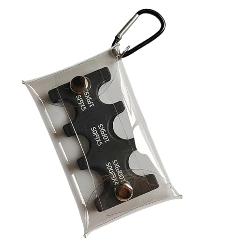 Transparenter Schlüsselbund Münzhalter Organizer Sortierer Geldbörse Japanische Yen Geldbörse Geldtasche Kartenhüllen Münzspender, Schwarz , Mass Beauty von YPREWY