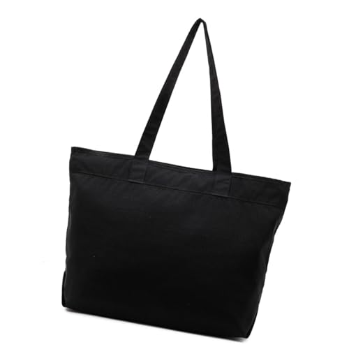 YPREWY Einkaufstasche mit großer Kapazität für Damen, Nylon, Schultasche, stilvolle Achselhöhle, Pendeln, Wäsche, stilvolle Schultertasche, Studenten, Schule, große Kapazität, Achselhöhle, Schwarz von YPREWY