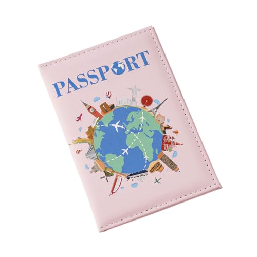 YPREWY Globale Reisepasshülle mit Farbdruck, Brieftaschen-Hülle, PU-Leder, Reisezubehör für Damen und Herren, Reisepasshülle, PU-Leder, Reisepasshülle, globale Abdeckung, a, Mass Beauty von YPREWY