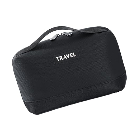 YPREWY Kratzfeste Reise-Tragetasche, stoßfeste Aufbewahrungstasche, elektronischer Organizer, spritzwassergeschützt, Reisetasche mit Griff, elektronische Organizer, Schwarz von YPREWY