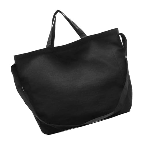 YPREWY Lässige Nylon-Handtasche für Arbeit und Schule, praktische und leichte Umhängetasche, geräumige Umhängetasche, Umhängetasche, große Kapazität, Handtasche, Schwarz , One Size von YPREWY