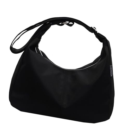 YPREWY Modische Schultertasche, Stoff-Umhängetasche, mit viel Platz, geeignet für verschiedene Anlässe, Reisetasche, Schwarz , One Size von YPREWY