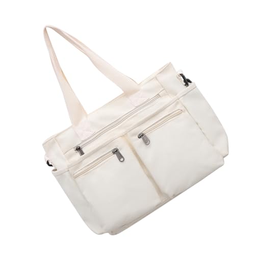 YPREWY Modische Umhängetasche aus Segeltuch, geräumige Unterarm-Handtasche, Umhängetasche für Pendler oder Einkaufsreisen, lässige Handtasche, beige, One Size von YPREWY