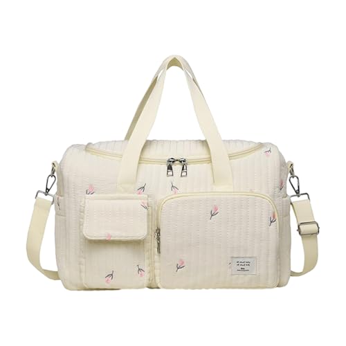 YPREWY Mom Bag Handtasche besticktes Muster mehrere Fächer spritzwassergeschützt Reise Crossbody große Kapazität Windel große Kapazität Wickeltasche, B von YPREWY