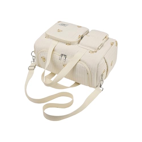 YPREWY Mom Bag Handtasche besticktes Muster mehrere Fächer spritzwassergeschützt Reise Crossbody große Kapazität Windel große Kapazität Wickeltasche, a von YPREWY