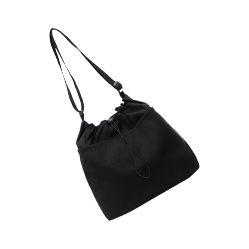 YPREWY Praktische, leichte Umhängetasche für den täglichen Gebrauch, verstellbarer Riemen, Kordelzug, Nylon-Crossbody-Tasche mit geräumiger Innenseite, Crossbody-Tasche für den täglichen Gebrauch von YPREWY