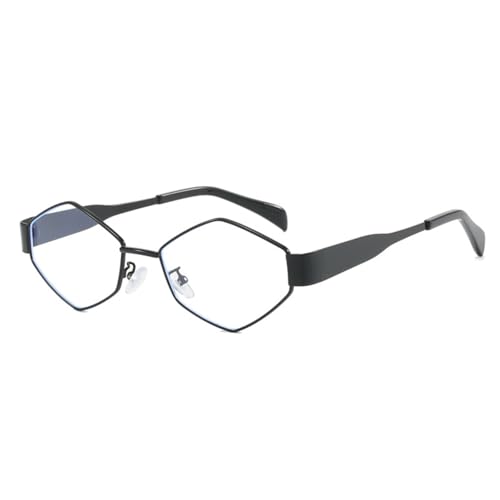 YPREWY Shades Leichter Retro-Rahmen für Damen, Herren, Teenager, für den täglichen Gebrauch, Cosplay, modische Foto-Requisiten, Schwarzer Rahmen, flaches Lig von YPREWY