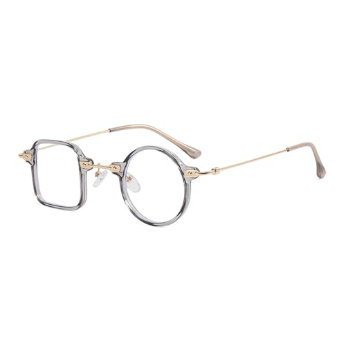 YPREWY Sonnenschutzbrille für Erwachsene, Herren, Damen, unregelmäßiger Rahmen, Sonnenbrille, neuartiger Rahmen, Fahrbrille, Anti-Blaulicht, Grauer Rahmen, flach, leicht von YPREWY