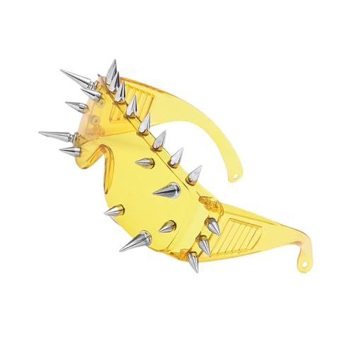 YPREWY Trendige Damen-Sonnenbrille, einzigartiger Steampunk-Stil, Brille, langlebig, für den täglichen Gebrauch und Freizeit, New 25 Rivet Night V von YPREWY