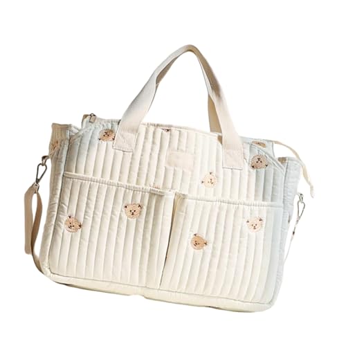 YPREWY Wickeltasche, leichte Schultertasche, großes Fassungsvermögen, spritzwassergeschützt, mehrere Fächer, Handtasche, leicht zu reinigen, D von YPREWY