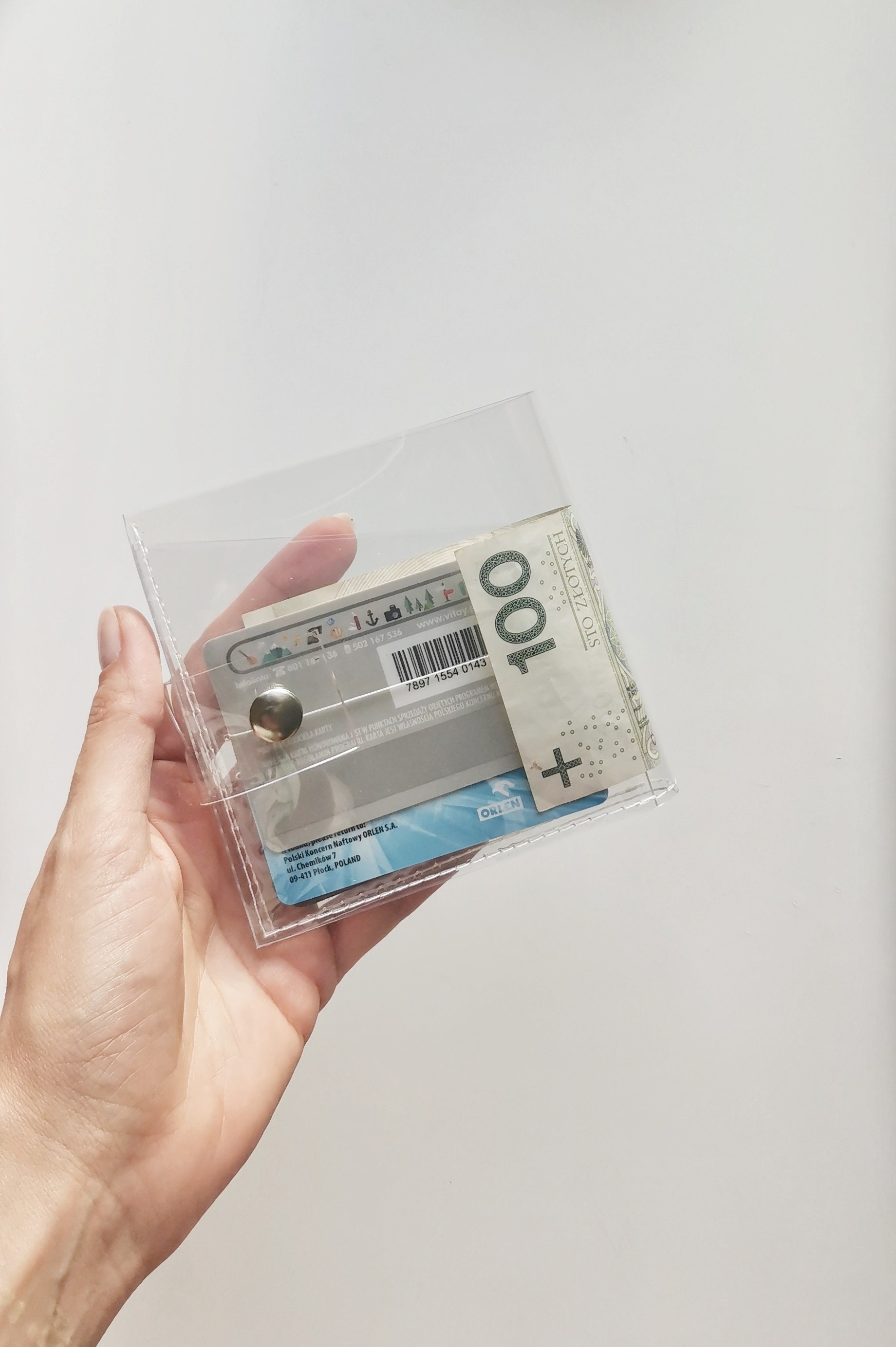 Geldbeutel Aus Vinyl Handgenähter Jelly-Geldhalter von YPSILONBAGS