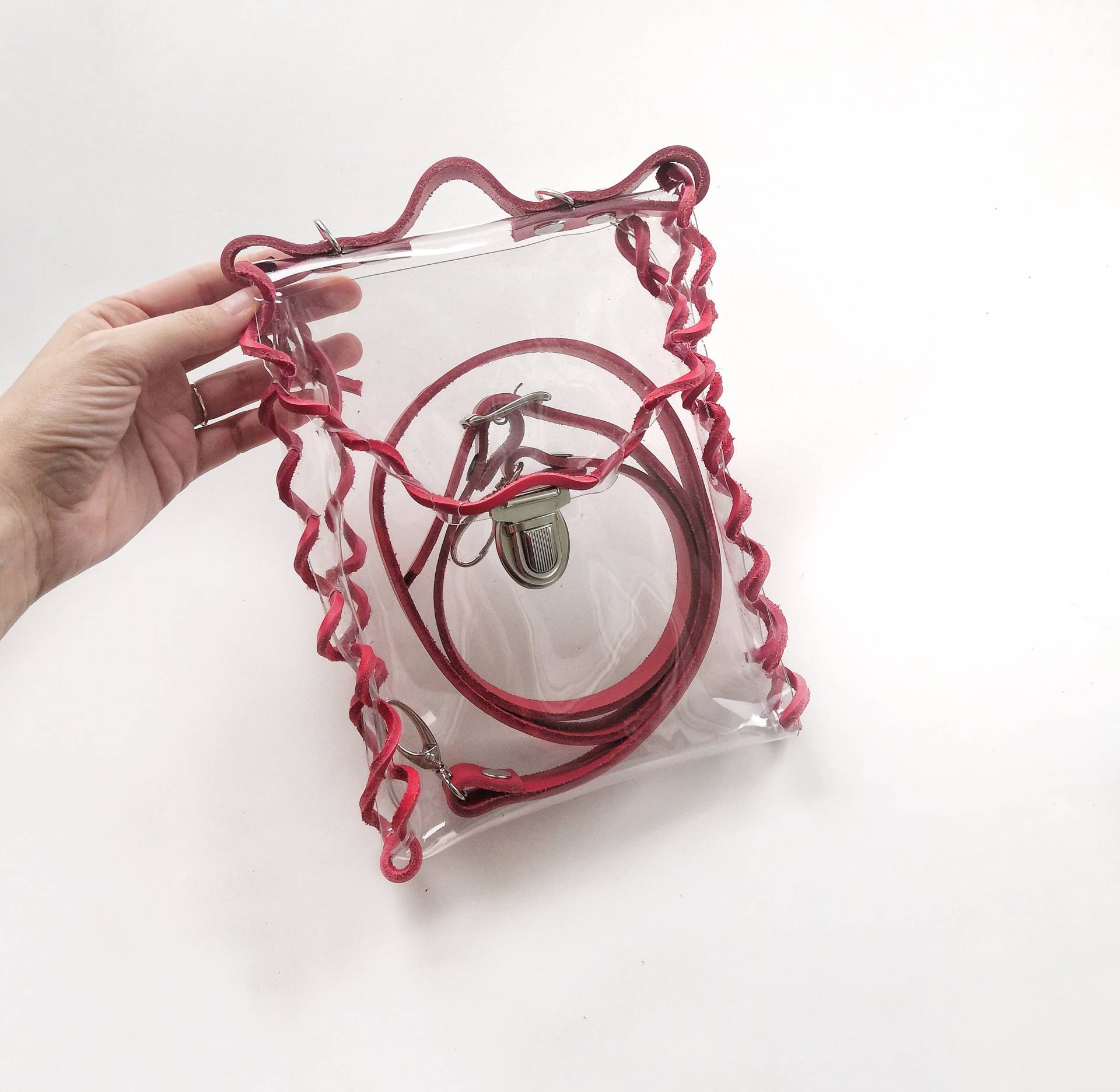 Gewebte Pvc Umhängetasche Red Country Stadion Geldbörse von YPSILONBAGS