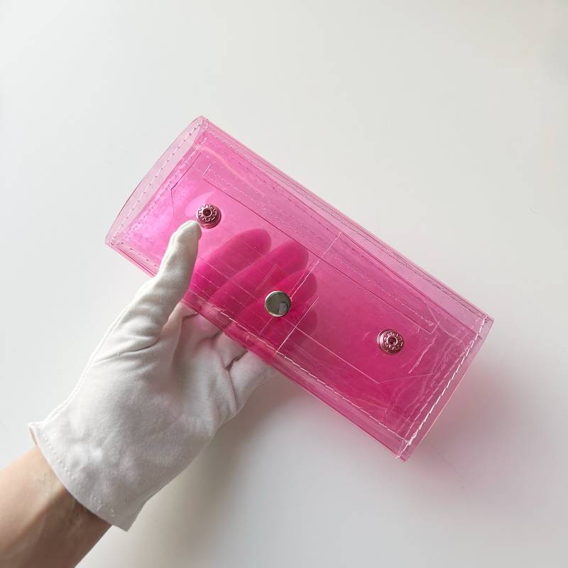 Hellrosa Transparente Geldbörse Beerengelee-Geldbörse von YPSILONBAGS