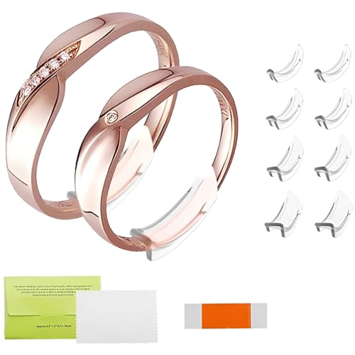 YQNONEZ 8 stück Kunststoff Klar Ring Size Adjuster Ringverkleinerer Unsichtbar Verkleinerung Ringgrößenversteller Ringe Enger Kleiner Ringstopper Machen Verkleinerer für Alle Lose Ringe Frauen Männer YQNONEZ 8 stück Kunststoff Klar Ring Size Adjuster Ringverkleinerer Unsichtbar Verkleinerung Ringgrößenversteller Ringe Enger Kleiner Ringstopper Machen Verkleinerer für Alle Lose Ringe Frauen Männer von YQNONEZ