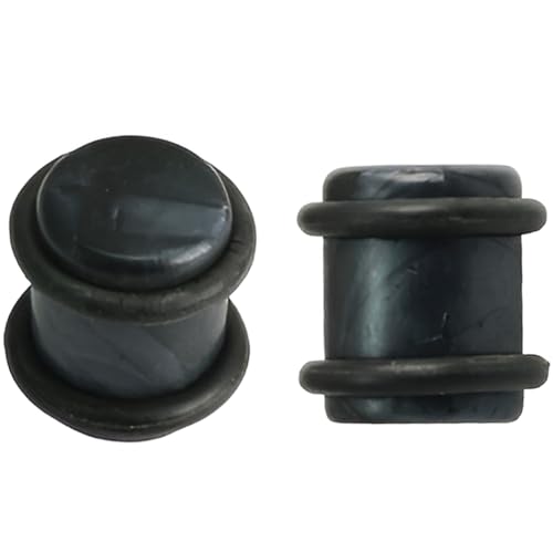 YQNONEZ Acryl Schwarz 1 Paar Ohr Solide Plugs mit O-Ring Gauges Expander Kunststoff Plug Hypoallergen Body Piercing Schmuck Ohrpiercing Tuneles De Oreja Para Hombre Männer Frauen 2.5 mm YQNONEZ Acryl Schwarz 1 Paar Ohr Solide Plugs mit O-Ring Gauges Expander Kunststoff Plug Hypoallergen Body Piercing Schmuck Ohrpiercing Tuneles De Oreja Para Hombre Männer Frauen 2.5 mm von YQNONEZ