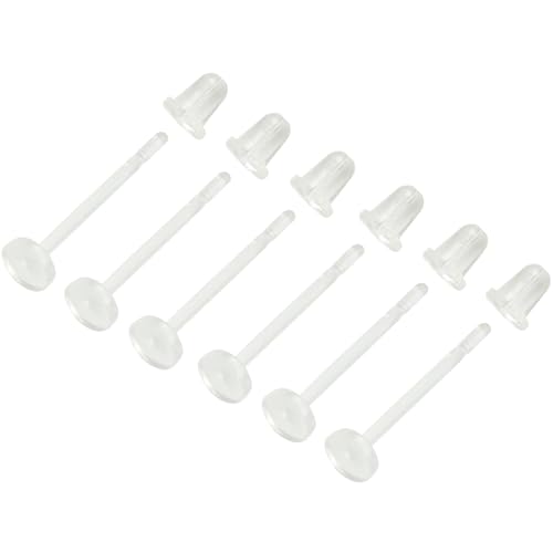 YQNONEZ Kunststoff 6 stk Clear Flat Back Piercing Retainers 6 stk Weich Ohrring Verschluss Ohrpiercings Stecker Hypoallergene Ohrringe Stud Set Ohrstecker Bars Kit Earrings Schmuck für Damen Herren YQNONEZ Kunststoff 6 stk Clear Flat Back Piercing Retainers 6 stk Weich Ohrring Verschluss Ohrpiercings Stecker Hypoallergene Ohrringe Stud Set Ohrstecker Bars Kit Earrings Schmuck für Damen Herren von YQNONEZ