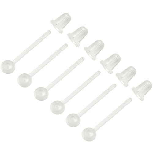 YQNONEZ Kunststoff 6 stk Clear Kugel Piercing Retainers 6 stk Weich Ohrring Verschluss Ohrpiercings Stecker Hypoallergene Ohrringe Stud Set Ohrstecker Bars Kit Earrings Schmuck für Damen Herren YQNONEZ Kunststoff 6 stk Clear Kugel Piercing Retainers 6 stk Weich Ohrring Verschluss Ohrpiercings Stecker Hypoallergene Ohrringe Stud Set Ohrstecker Bars Kit Earrings Schmuck für Damen Herren von YQNONEZ