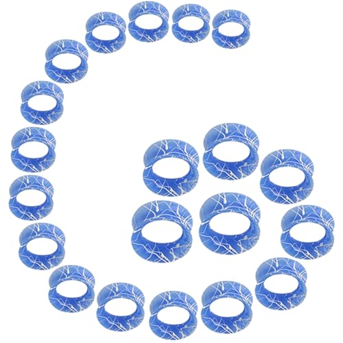 YQNONEZ Silikon Blau 10 Paar Flexible Ohr Skin Tunnel Double Flared Ohrringe Hypoallergen Dünn Gauges Kit Piercing Schmuck Set Ohrpiercing Tuneles De Oreja Para Hombre Männer Frauen 6-25 MM von YQNONEZ