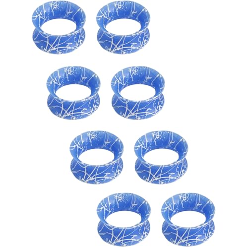 YQNONEZ Silikon Blau 4 Paar Flexible Ohr Skin Tunnel Double Flared Ohrringe Hypoallergen Dünn Gauges Kit Piercing Schmuck Set Ohrpiercing Tuneles De Oreja Para Hombre Männer Frauen 26 mm YQNONEZ Silikon Blau 4 Paar Flexible Ohr Skin Tunnel Double Flared Ohrringe Hypoallergen Dünn Gauges Kit Piercing Schmuck Set Ohrpiercing Tuneles De Oreja Para Hombre Männer Frauen 26 mm von YQNONEZ