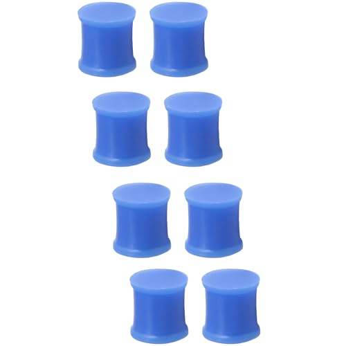 YQNONEZ Silikon Blau 4 Paar Flexible Ohr Solide Plugs Hypoallergen Gauges Expander Double Flared Ohrpiercing Set Piercing Schmuck Tuneles De Oreja Para Hombre Männer Frauen 50 mm von YQNONEZ