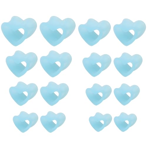 YQNONEZ Silikon Blau Hohles Herz 8 Paar Flexible Ohr Tunnel Dünn Double Flared Gauges Kit Hypoallergen Ohrringe Piercing Schmuck Set Ohrpiercing Männer Frauen Tuneles De Oreja Para Hombre 6-20 MM von YQNONEZ