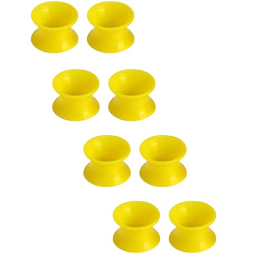 YQNONEZ Silikon Gelb 4 Paar Flexible Dünn Ohr Flesh Tunnel Double Flared Ohrringe Hypoallergen Gauges Expanders Set Piercing Schmuck Ohrpiercing Tuneles De Oreja Para Hombre Männer Frauen 5 mm(4 G) von YQNONEZ