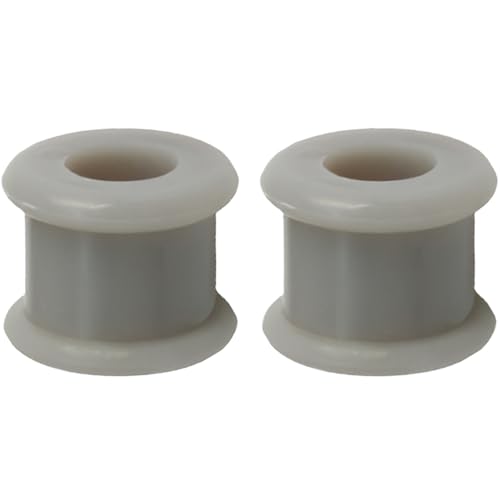 YQNONEZ Silikon Grau 1 Paar Double Saddles Ohr Flesh Tunnels Dickes Gauges Tunnel Hypoallergen Body Piercing Schmuck Ohrpiercing Flexible Tuneles De Oreja Para Hombre Männer Frauen 30 mm von YQNONEZ