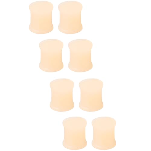 YQNONEZ Silikon Hautfarbe 4 Paar Flexible Ohr Solide Plugs Hypoallergen Gauges Expander Double Flared Ohrpiercing Set Piercing Schmuck Tuneles De Oreja Para Hombre Männer Frauen 40 mm von YQNONEZ