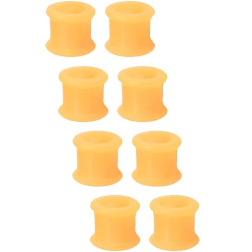 YQNONEZ Silikon Orange 4 Paar Double Saddles Ohr Flesh Tunnels Dickes Gauges Set Hypoallergen Body Piercing Schmuck Ohrpiercing Kit Flexible Tuneles De Oreja Para Hombre Männer Frauen 40 mm von YQNONEZ
