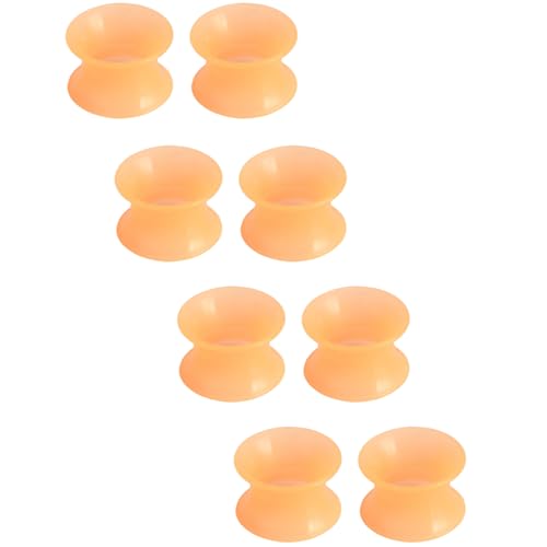 YQNONEZ Silikon Orange 4 Paar Flexible Dünn Ohr Flesh Tunnel Double Flared Ohrringe Hypoallergen Gauges Expanders Set Piercing Schmuck Ohrpiercing Tuneles De Oreja Para Hombre Männer Frauen 5 mm(4 G) YQNONEZ Silikon Orange 4 Paar Flexible Dünn Ohr Flesh Tunnel Double Flared Ohrringe Hypoallergen Gauges Expanders Set Piercing Schmuck Ohrpiercing Tuneles De Oreja Para Hombre Männer Frauen 5 mm(4 G) von YQNONEZ