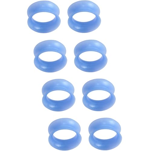 YQNONEZ Silikon Perlglanz Blau 4 Paar Double Flared Ohr Tunnels Hypoallergen Gauges Weich Piercing Schmuck Set Dünn Tunnel Ohrpiercing Kit Tuneles De Oreja Para Hombre Männer Frauen 24 mm YQNONEZ Silikon Perlglanz Blau 4 Paar Double Flared Ohr Tunnels Hypoallergen Gauges Weich Piercing Schmuck Set Dünn Tunnel Ohrpiercing Kit Tuneles De Oreja Para Hombre Männer Frauen 24 mm von YQNONEZ