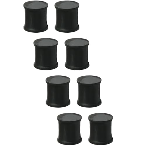 YQNONEZ Silikon Schwarz 4 Paar Flexible Ohr Solide Plugs Hypoallergen Gauges Expander Double Flared Ohrpiercing Set Piercing Schmuck Tuneles De Oreja Para Hombre Männer Frauen 42 mm von YQNONEZ