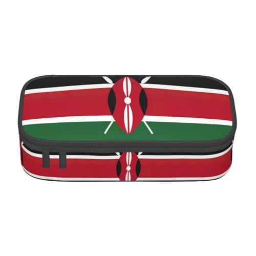 YQTGBCED Federmäppchen mit großem Fassungsvermögen und Organizer, Oxford-Stoffmaterial, mehrere Fächer, Schwarz , Einheitsgröße, Kosmetiktasche von YQTGBCED