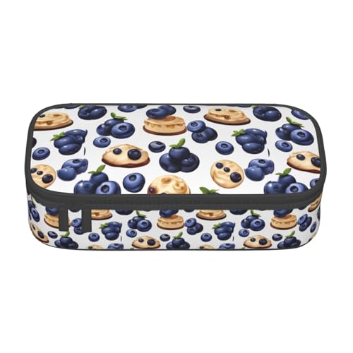 YQTGBCED Stifteetui mit großem Fassungsvermögen und Organizer, Oxford-Stoffmaterial, mehrere Fächer, Schwarz , Einheitsgröße, Kosmetiktasche von YQTGBCED