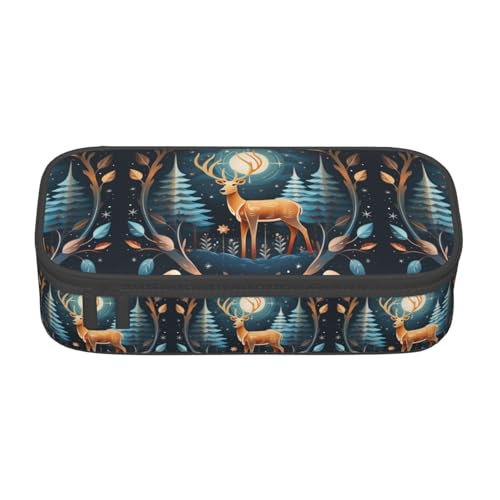 YQTGBCED Stifteetui mit großem Fassungsvermögen und Organizer, Oxford-Stoffmaterial, mehrere Fächer, Schwarz , Einheitsgröße, Kosmetiktasche von YQTGBCED