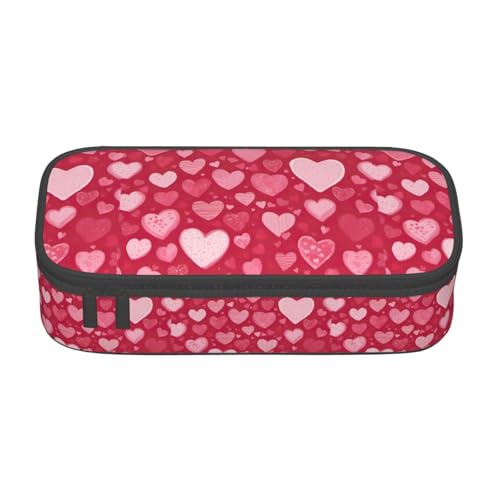 YQTGBCED Stifteetui mit großem Fassungsvermögen und Organizer, Oxford-Stoffmaterial, mehrere Fächer, Schwarz , Einheitsgröße, Kosmetiktasche von YQTGBCED