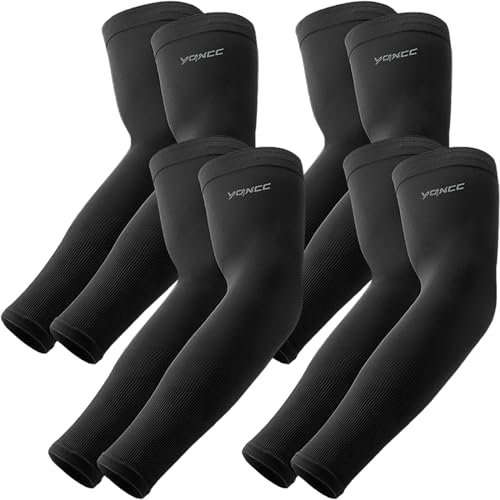 YQXCC 4 Paare Kühlung UV-Schutz Ärmlinge, UPF 50+ Arm Sleeves Tattoo Cover für Frauen Männer Radsport Golf Radfahren YQXCC 4 Paare Kühlung UV-Schutz Ärmlinge, UPF 50+ Arm Sleeves Tattoo Cover für Frauen Männer Radsport Golf Radfahren von YQXCC