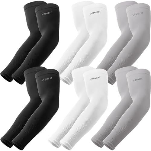 YQXCC 4 Paare Kühlung UV-Schutz Ärmlinge, UPF 50+ Arm Sleeves Tattoo Cover für Frauen Männer Radsport Golf Radfahren von YQXCC