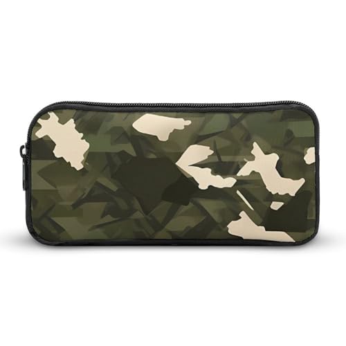 YQYBF Federmäppchen mit großem Fassungsvermögen, Armee-Camouflage-Stifttasche, niedlicher Reißverschluss, Kosmetiktasche, Aufbewahrungstasche für Damen und Herren, Stil:, 22*12*5cm YQYBF Federmäppchen mit großem Fassungsvermögen, Armee-Camouflage-Stifttasche, niedlicher Reißverschluss, Kosmetiktasche, Aufbewahrungstasche für Damen und Herren, Stil:, 22*12*5cm von YQYBF