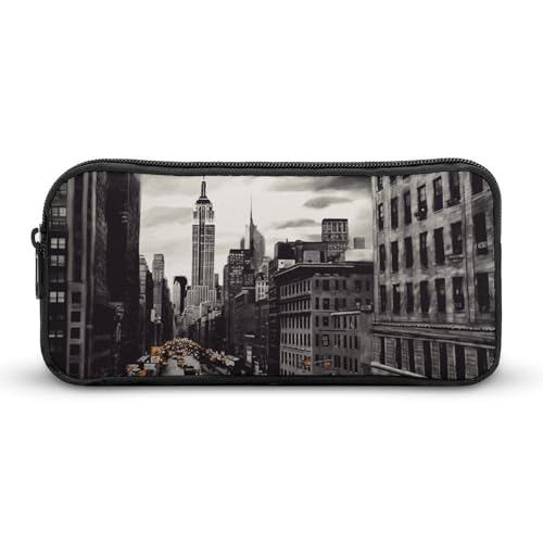 YQYBF Federmäppchen mit großem Fassungsvermögen, Motiv: Love from New York, niedlicher Reißverschluss, Kosmetiktasche, Aufbewahrungstasche für Damen und Herren, Stil:, 22*12*5cm YQYBF Federmäppchen mit großem Fassungsvermögen, Motiv: Love from New York, niedlicher Reißverschluss, Kosmetiktasche, Aufbewahrungstasche für Damen und Herren, Stil:, 22*12*5cm von YQYBF