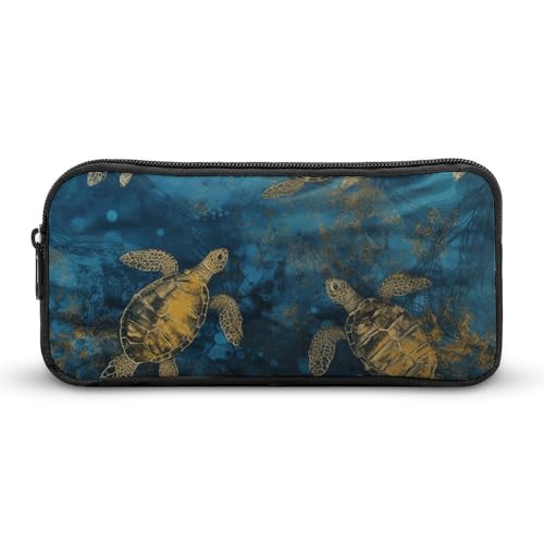 YQYBF Federmäppchen mit großem Fassungsvermögen, Motiv: Meeresschildkröte, niedlicher Reißverschluss, Kosmetiktasche, Aufbewahrungstasche für Damen und Herren, Stil:, 22*12*5cm YQYBF Federmäppchen mit großem Fassungsvermögen, Motiv: Meeresschildkröte, niedlicher Reißverschluss, Kosmetiktasche, Aufbewahrungstasche für Damen und Herren, Stil:, 22*12*5cm von YQYBF