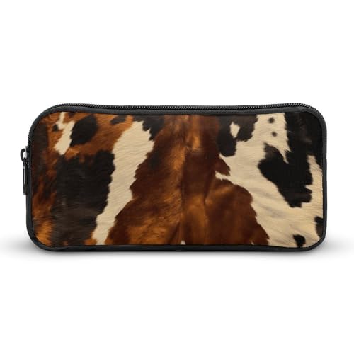 YQYBF Federmäppchen mit großem Fassungsvermögen, abstraktes Kuhhaut-Stiftetui, niedlicher Reißverschluss, Kosmetiktasche, Aufbewahrungstasche für Damen und Herren, Stil:, 22*12*5cm YQYBF Federmäppchen mit großem Fassungsvermögen, abstraktes Kuhhaut-Stiftetui, niedlicher Reißverschluss, Kosmetiktasche, Aufbewahrungstasche für Damen und Herren, Stil:, 22*12*5cm von YQYBF