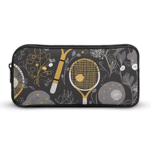 YQYBF Federmäppchen mit großem Fassungsvermögen, lustige Tennisschläger und Tennisbälle, Federmäppchen, niedlicher Reißverschluss, Kosmetiktasche, Aufbewahrungstasche für Damen und Herren, Stil:, YQYBF Federmäppchen mit großem Fassungsvermögen, lustige Tennisschläger und Tennisbälle, Federmäppchen, niedlicher Reißverschluss, Kosmetiktasche, Aufbewahrungstasche für Damen und Herren, Stil:, von YQYBF